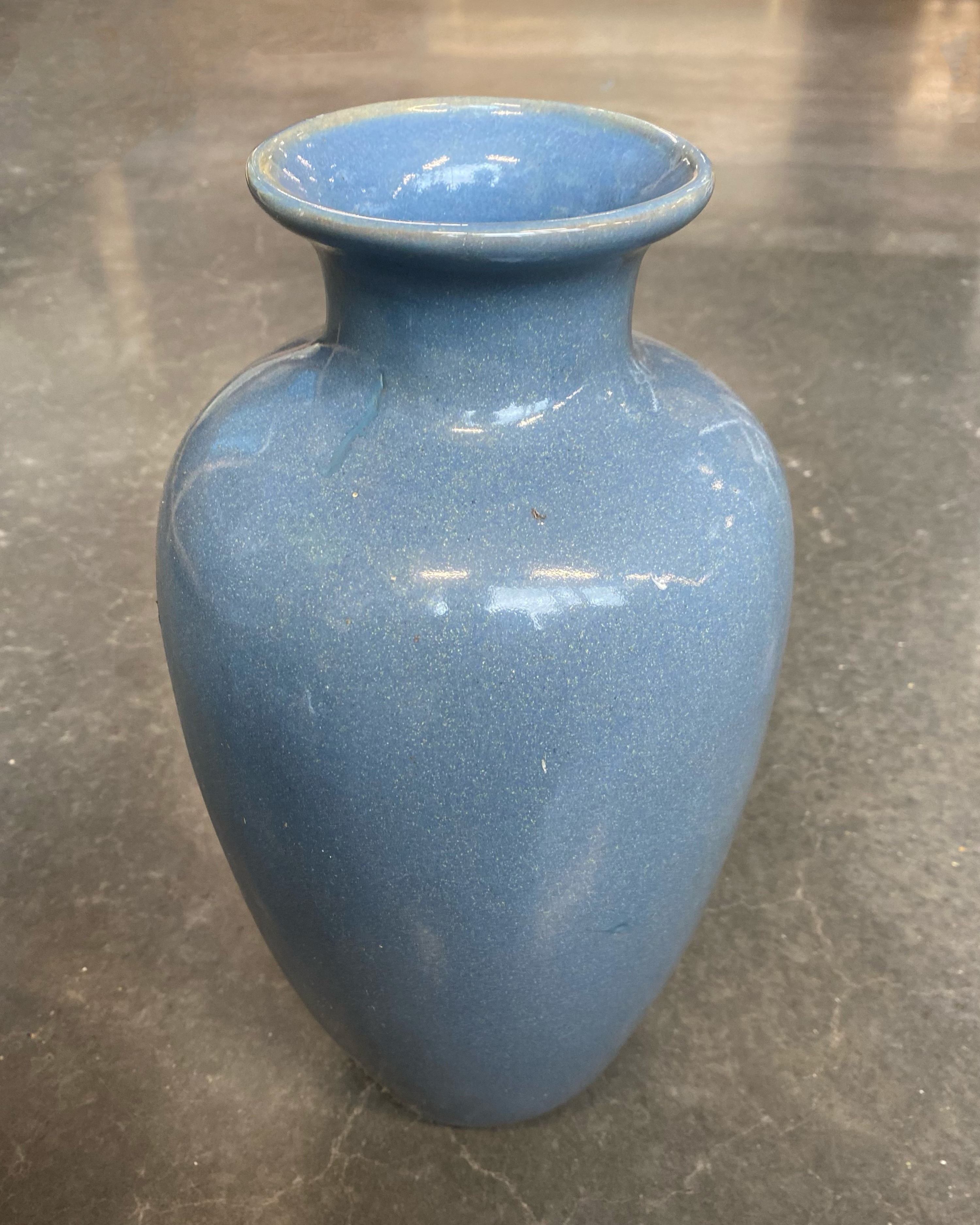 Blue ceramic vase